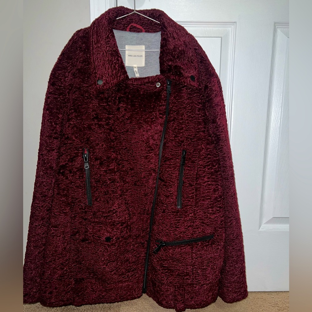 Avec Les Filles Faux Fur Simili Fourrure Jacket Size XL